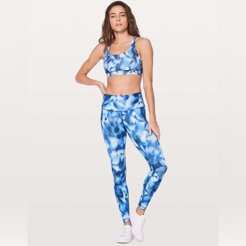 Lululemon Wunder Under Hi-Rise Tight Blush Blossom Alpine White Midnight Navy